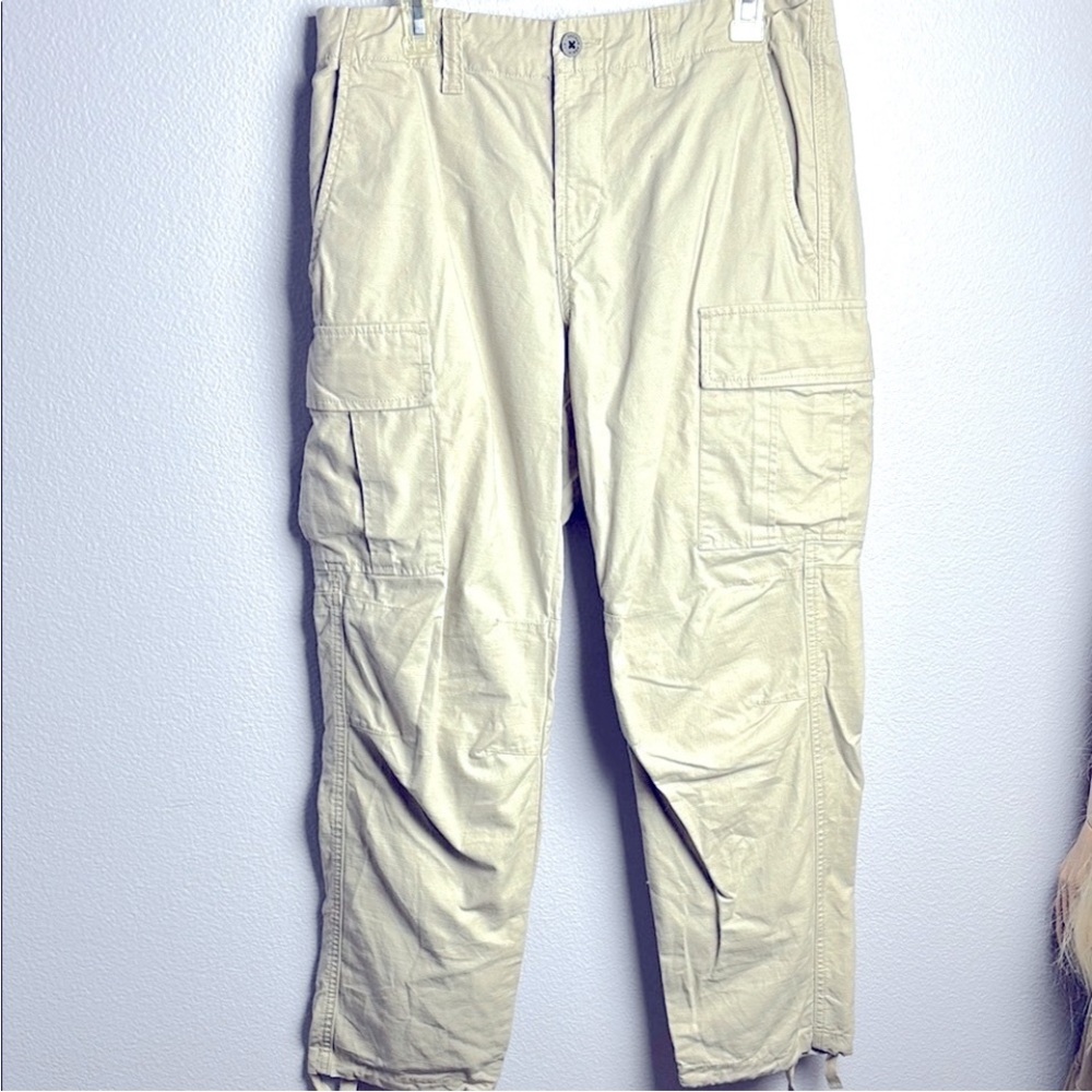 PacSun Tan Cargo Pants Straight Leg Cotton Blend